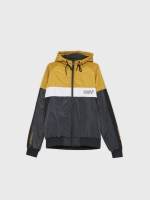 %Pto% Nylon jacket coordinates ochre front view