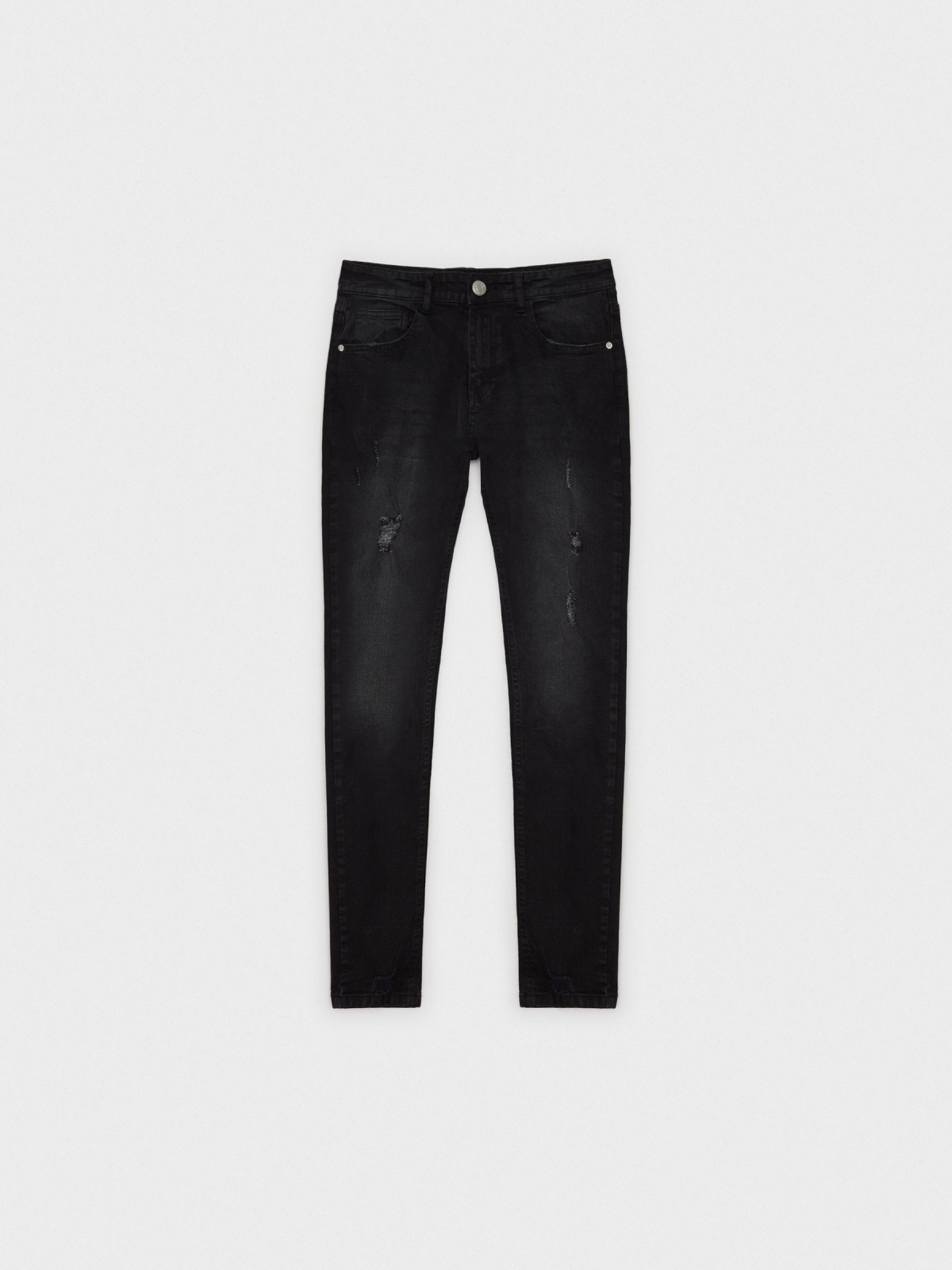 Super slim basic jeans black detail view