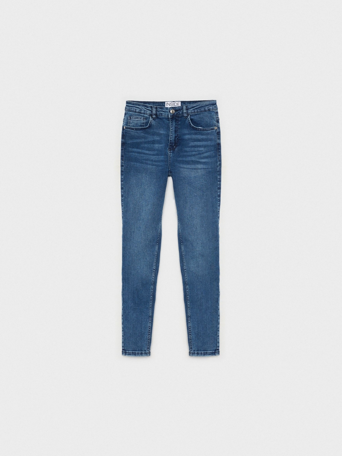 Basic blue skinny jeans blue detail view