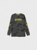 %Pto% Stranger T-shirt dark grey front view
