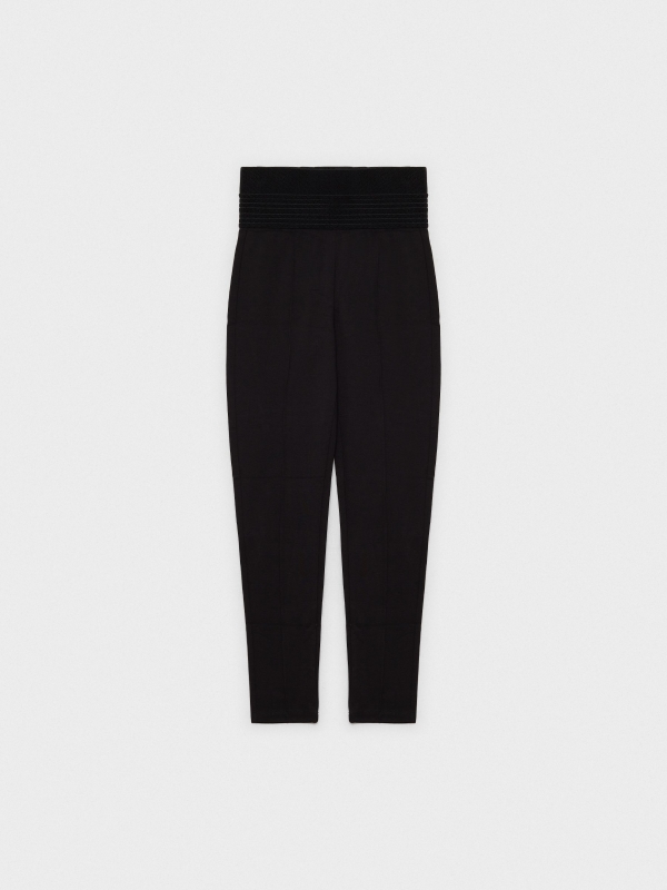  Legging com cintura larga preto