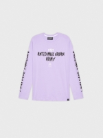 %Pto% Camiseta Antizombi malva vista frontal