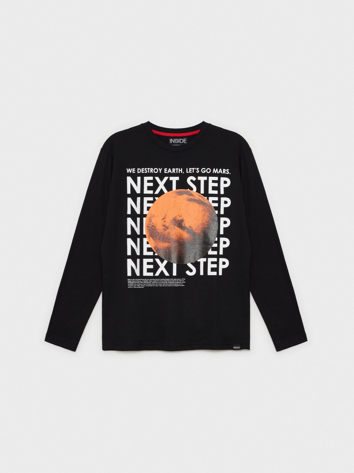  Camiseta Next Step negro vista frontal