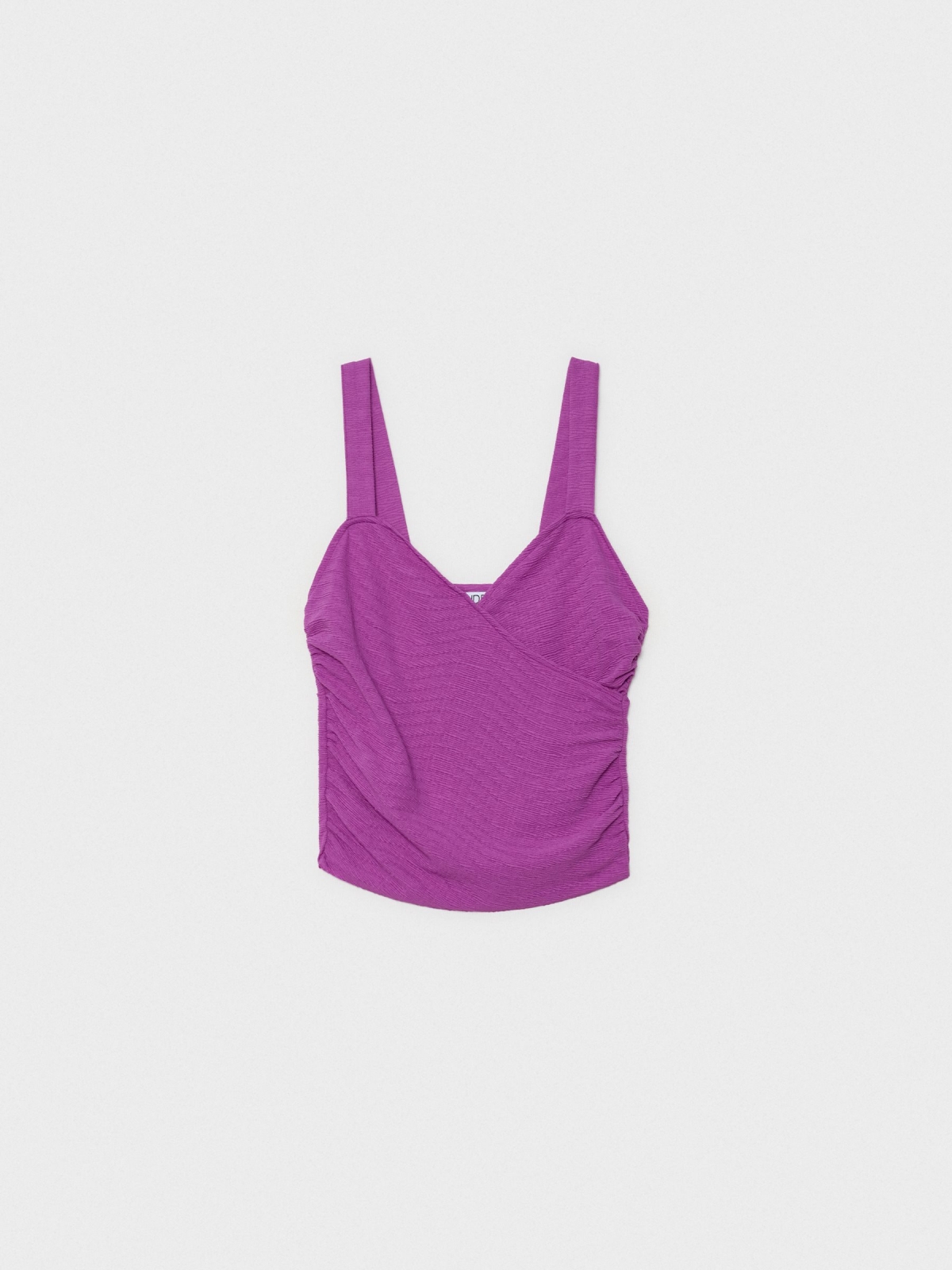  Draped straps top magenta