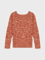 %Pto% Marbled boat sweater orange