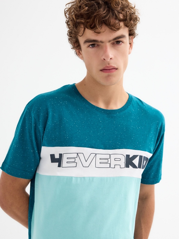  4everkid T-shirt petrol blue