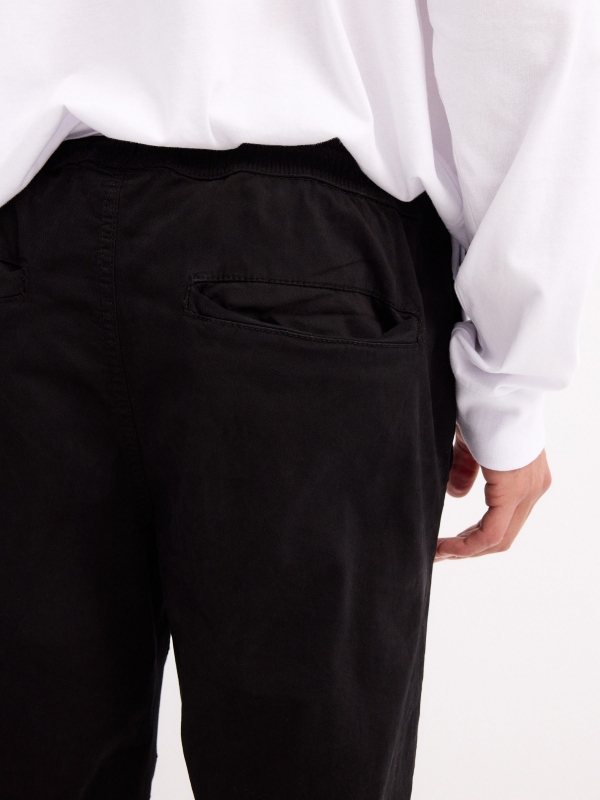  Fleece sport jogger pants black