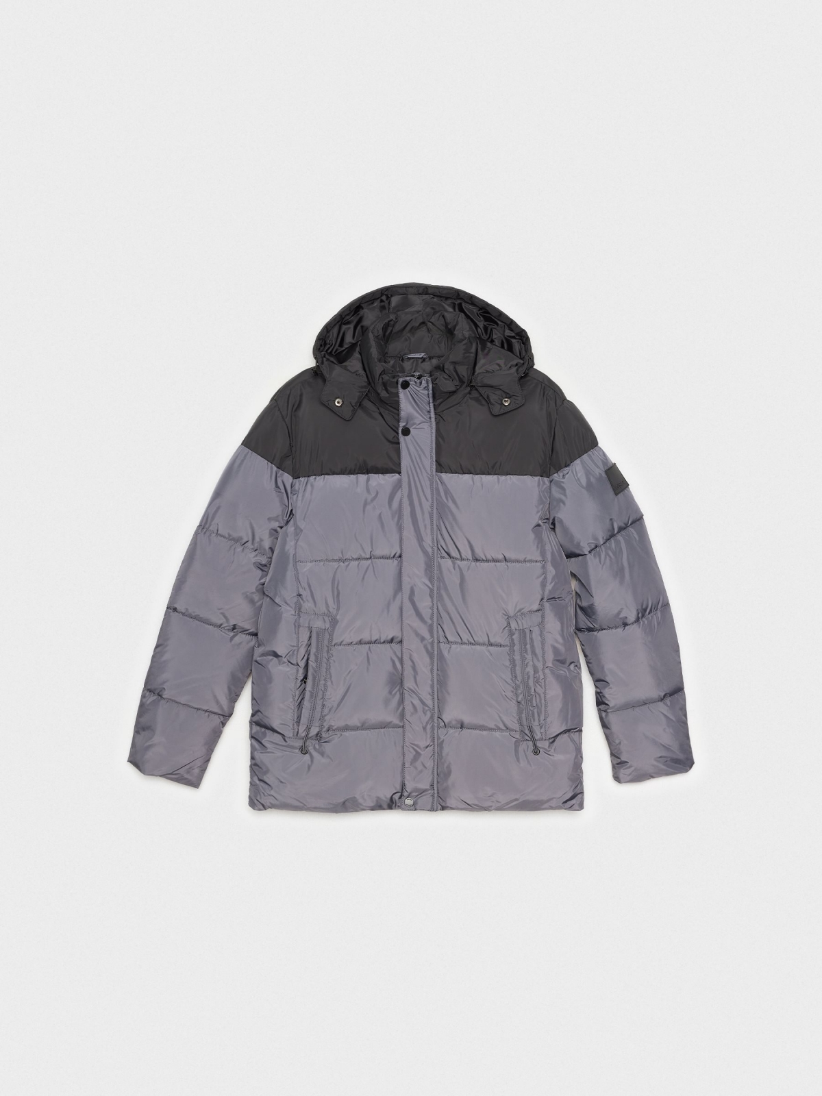  Quilted coat two grays grey