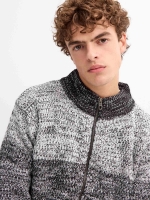 %Pto% Chaqueta de torzal cremallera negro