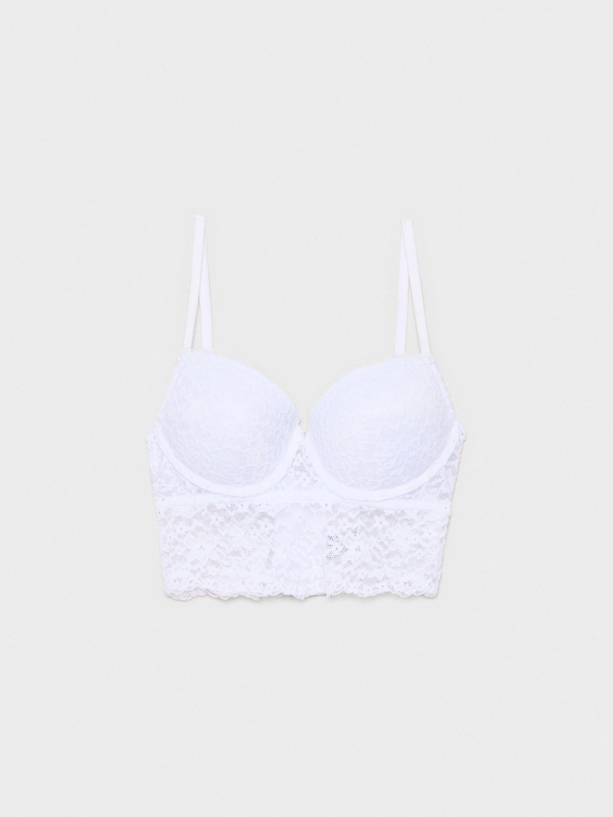 Bralette crossed burgundy white