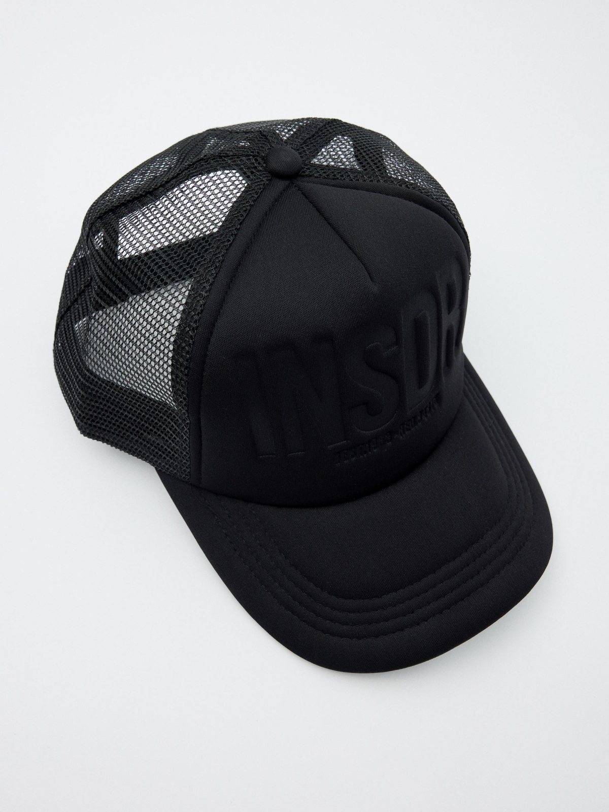 Gorra trucker Inside negro vista detalle