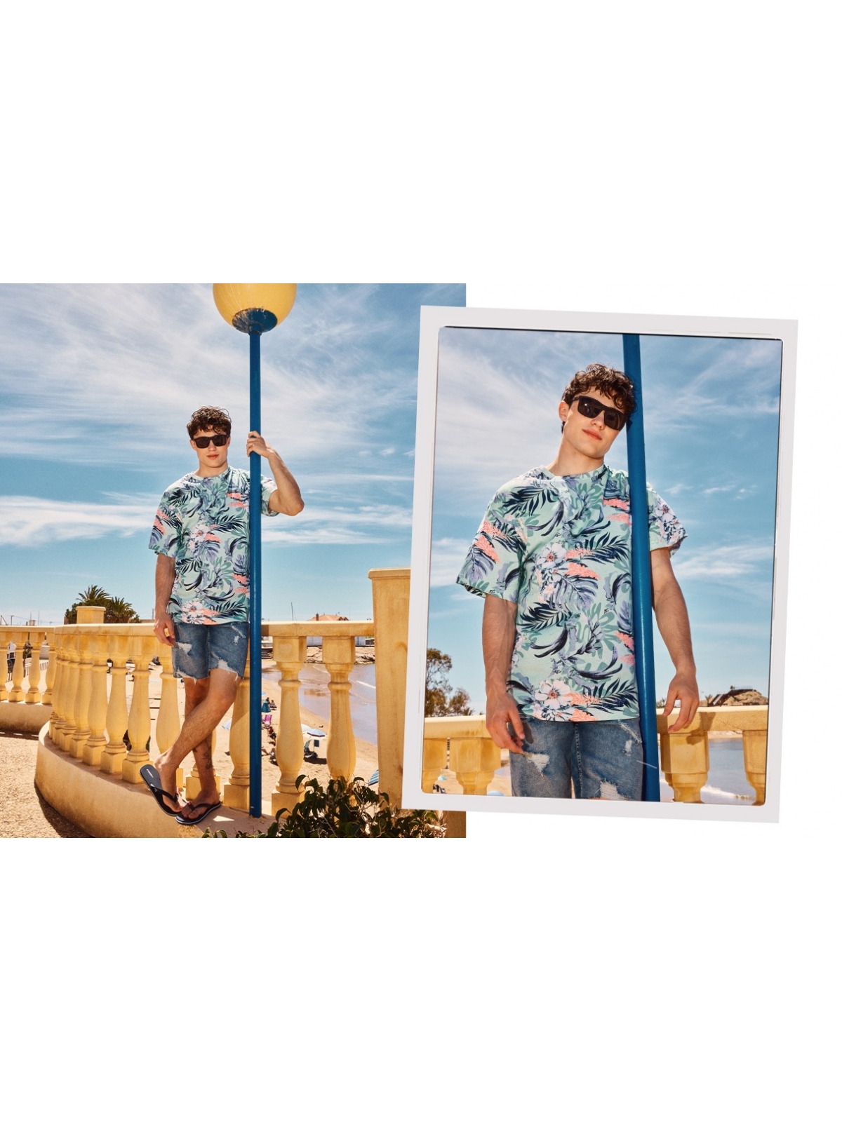 %NewExtra% T-shirt havaiana oversize verde