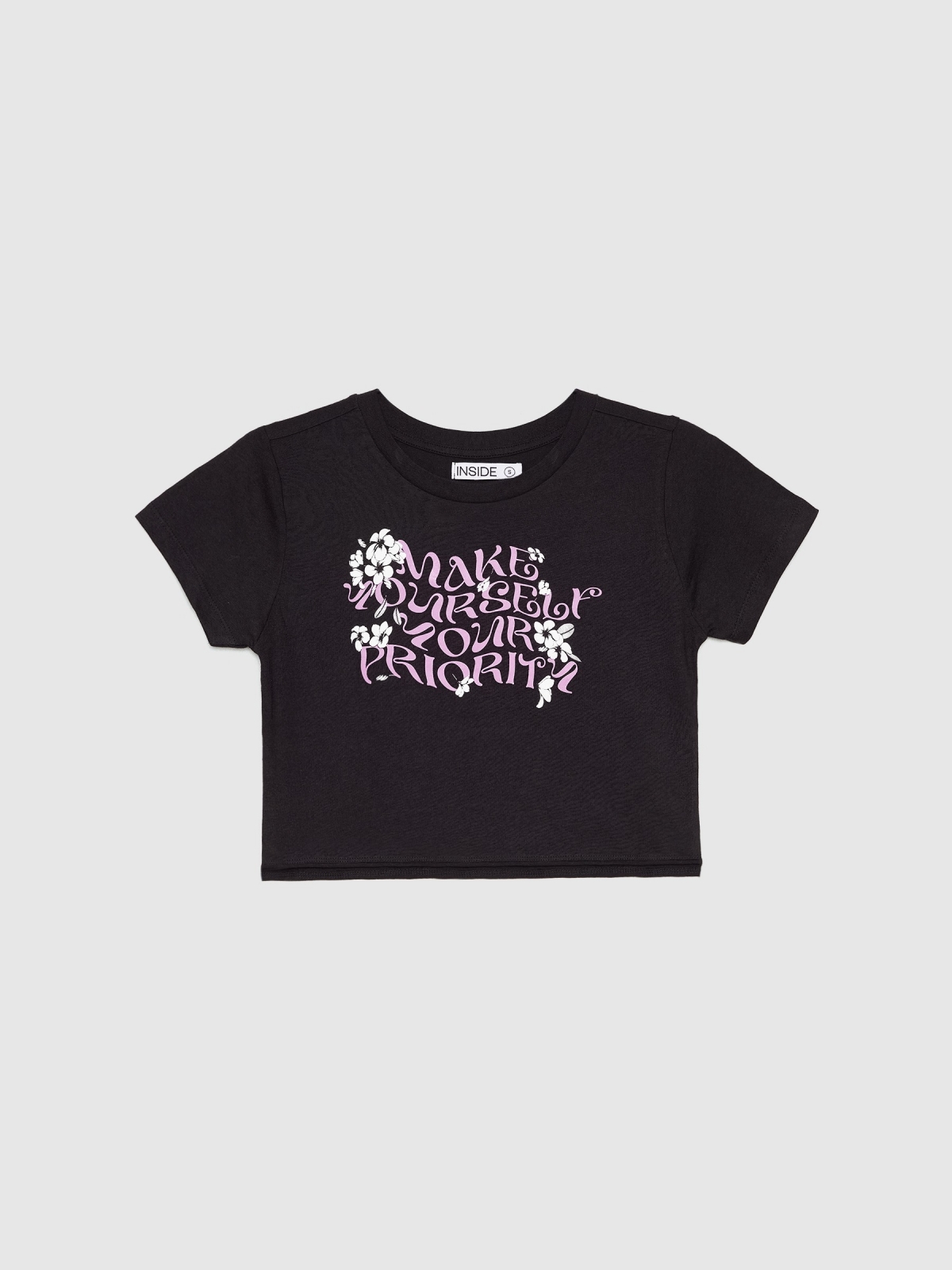  Camiseta Yourself Priority negro