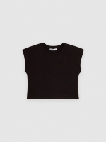 %Pto% Basic sleeveless top black