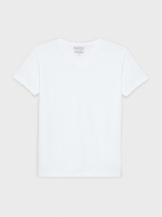 %Pto% Basic V-neck T-shirt white