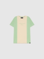 %Pto% Minimalist colour block t-shirt mint
