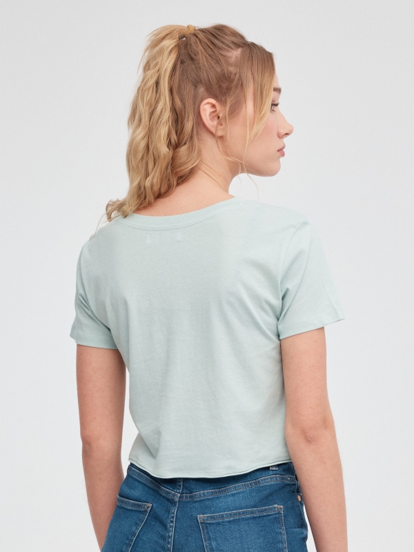 Camiseta Yourself Priority azul vista media trasera