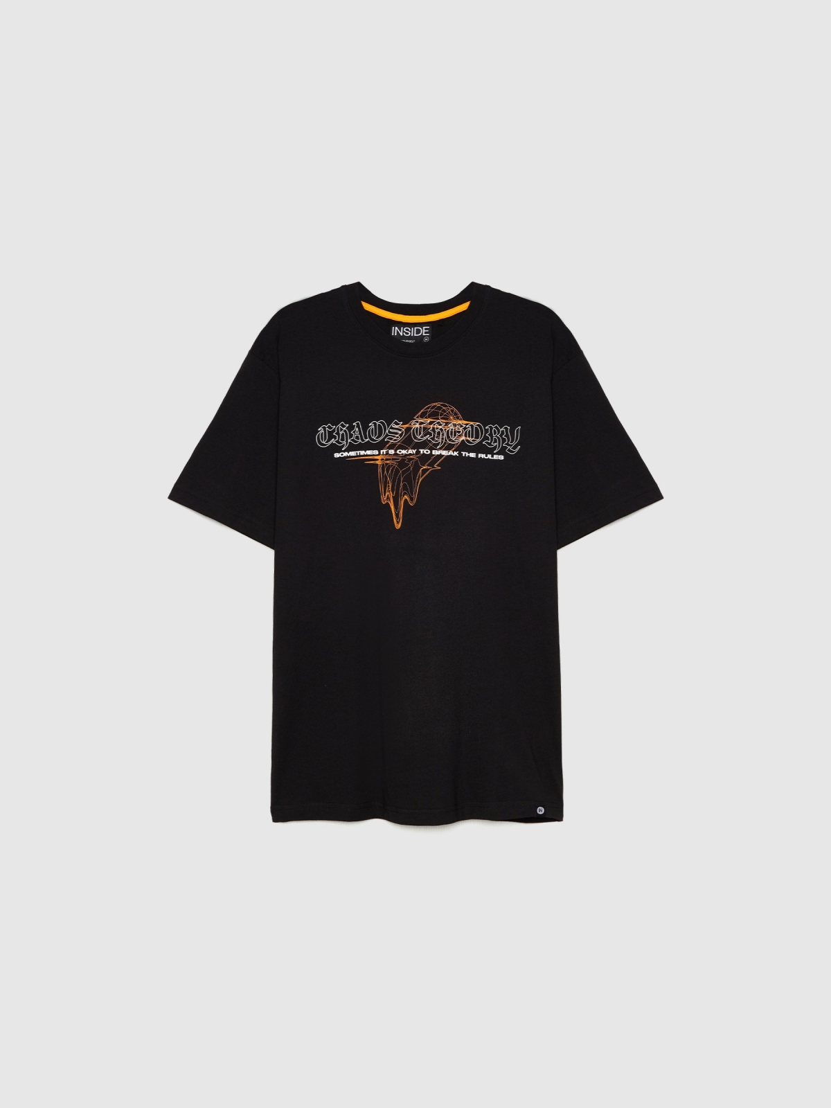  Line sphere T-shirt black