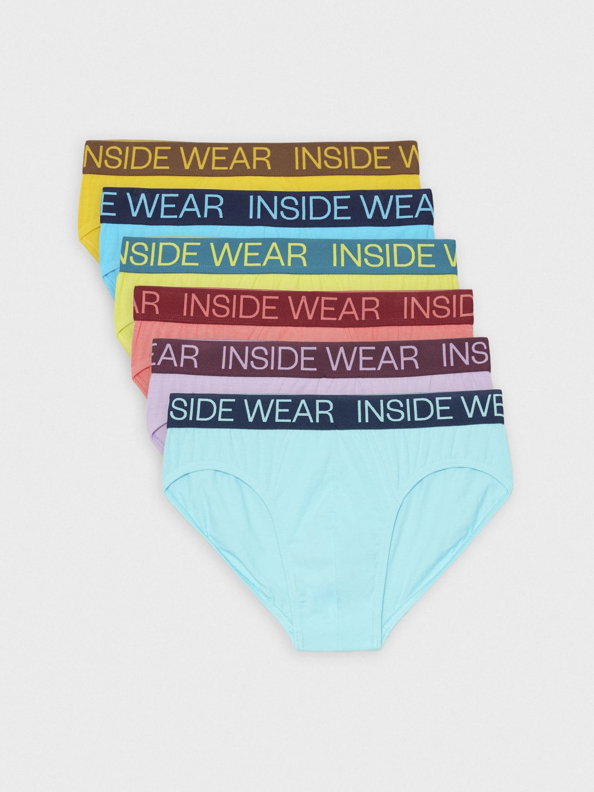 Briefs pack 6 pcs multicolor