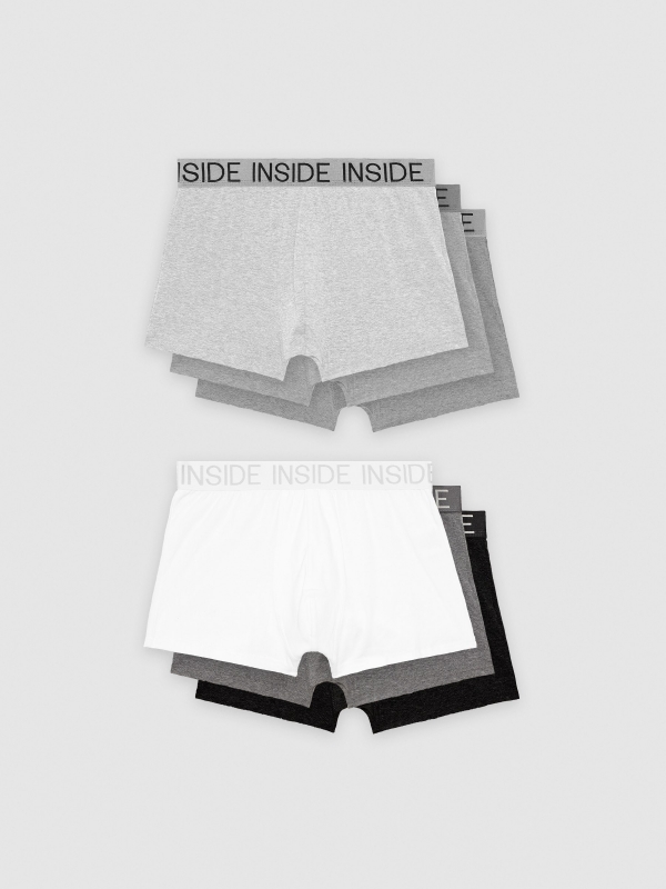 Basic boxer briefs 6 pcs. grey