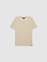 %Pto% Geometric mosaic T-shirt sand