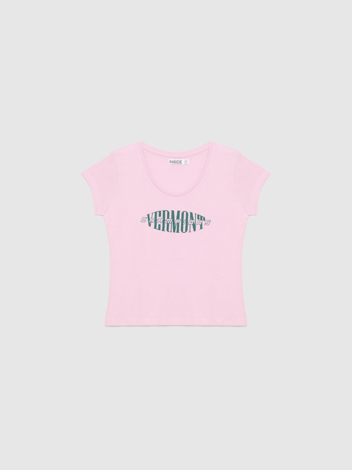  T-shirt crop Vermont malva