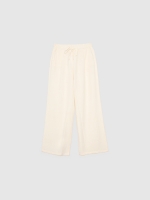 %Pto% Wide-leg linen pants sand