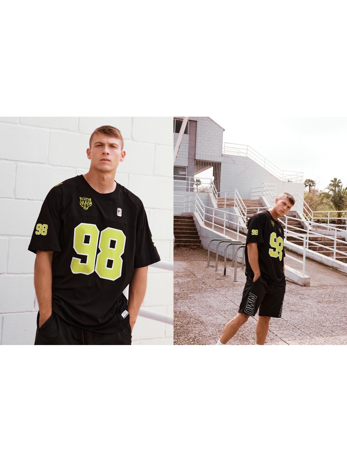 %NewExtra% Sports number T-shirt black