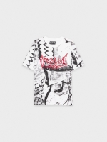 %Pto% Camiseta urban contraste blanco