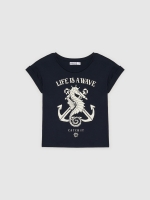 %Pto% Seahorse T-shirt navy