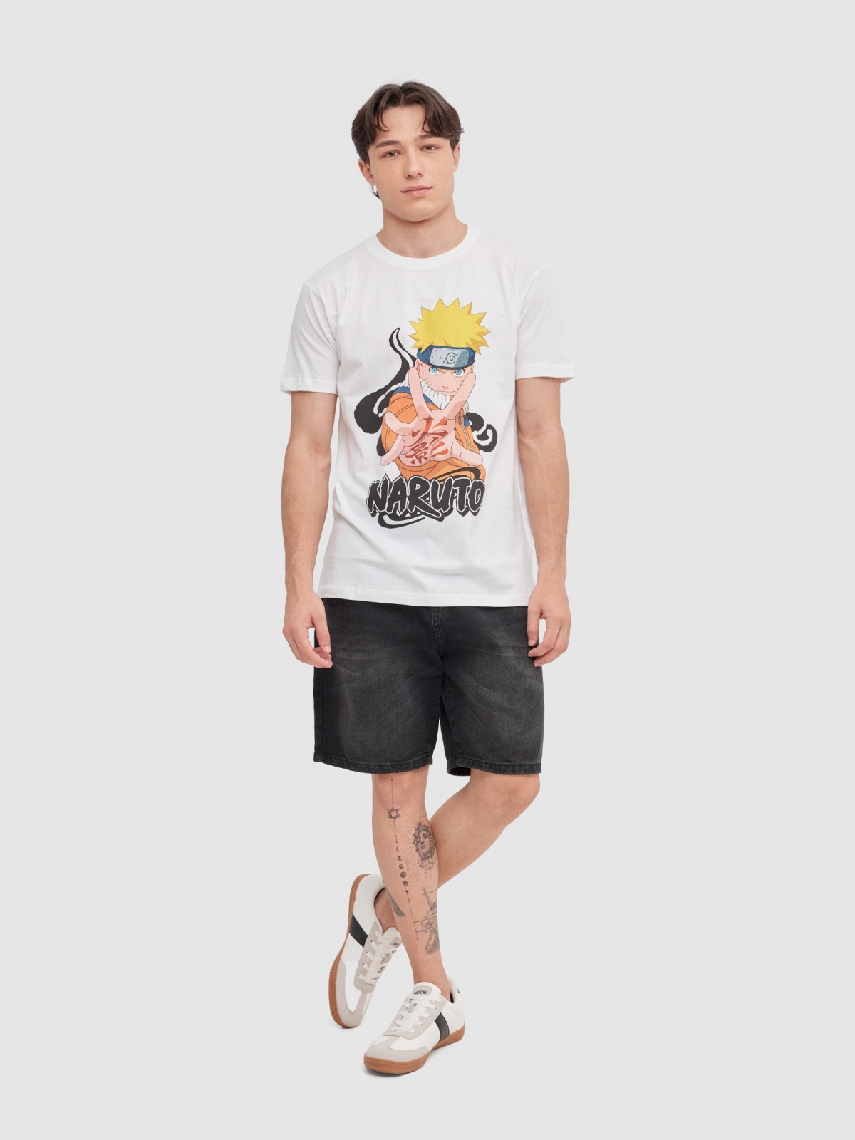 Naruto T-shirt white front view