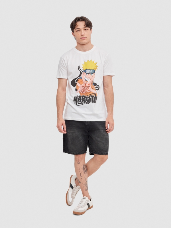 Naruto T-shirt white front view