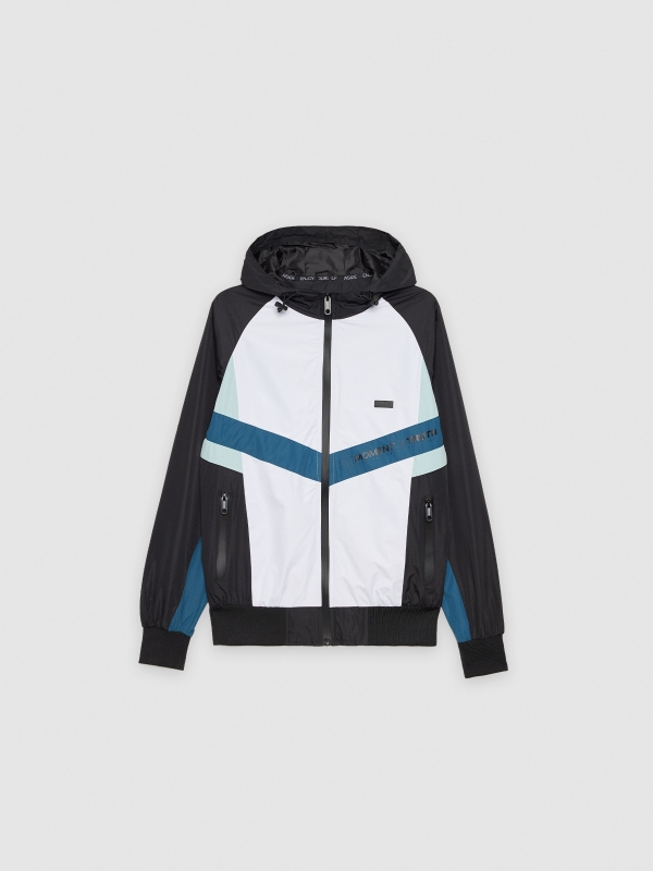  Colour block jacket black