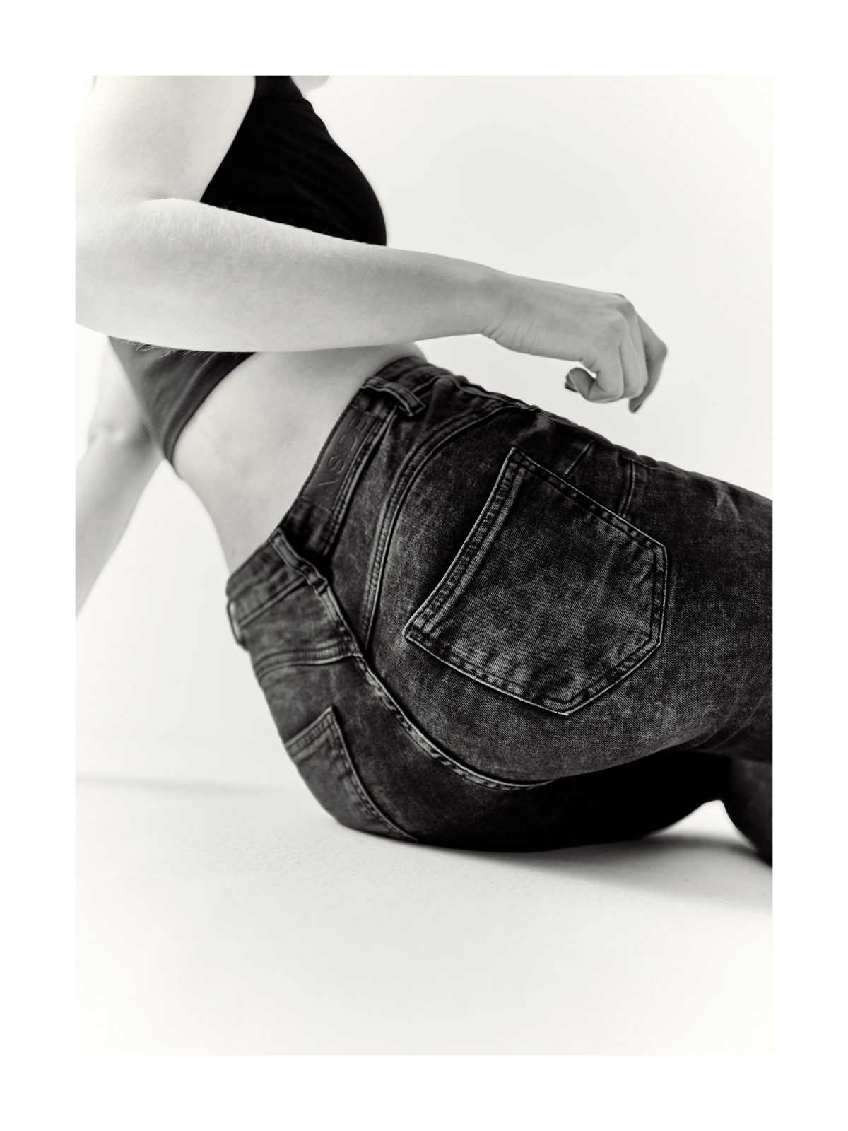 %New% Jeans skinny push up preto