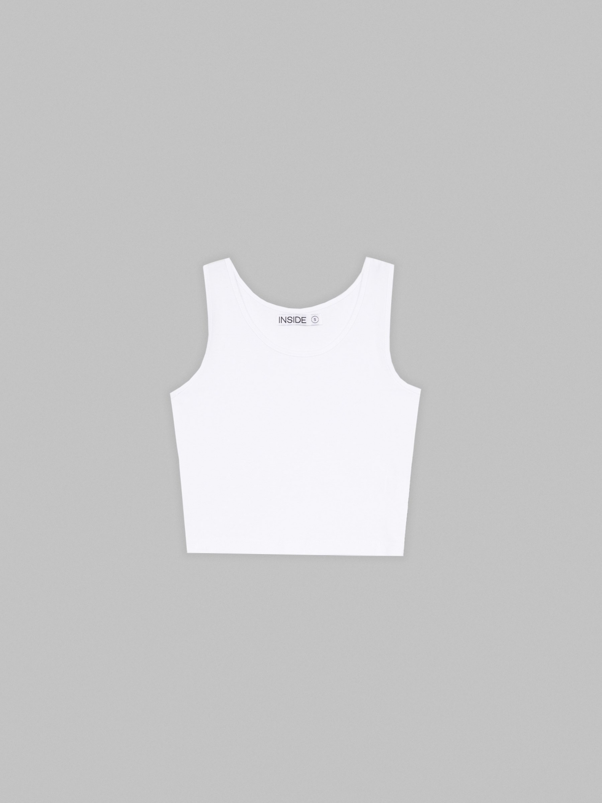  Basic sleeveless top white