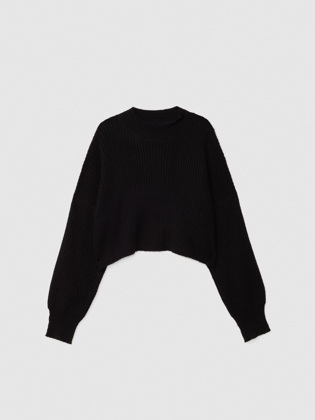  Perkins collar jumper black front view