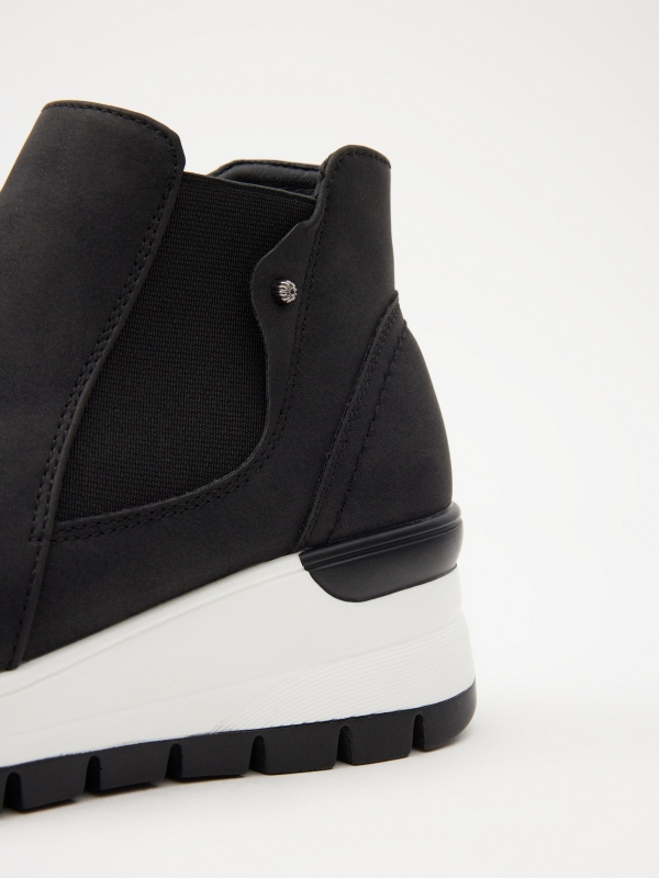 Sneaker boot style black detail view