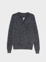 %Pto% Jersey básico jaspeado gris