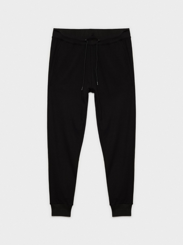  Sport jogger pants black front view