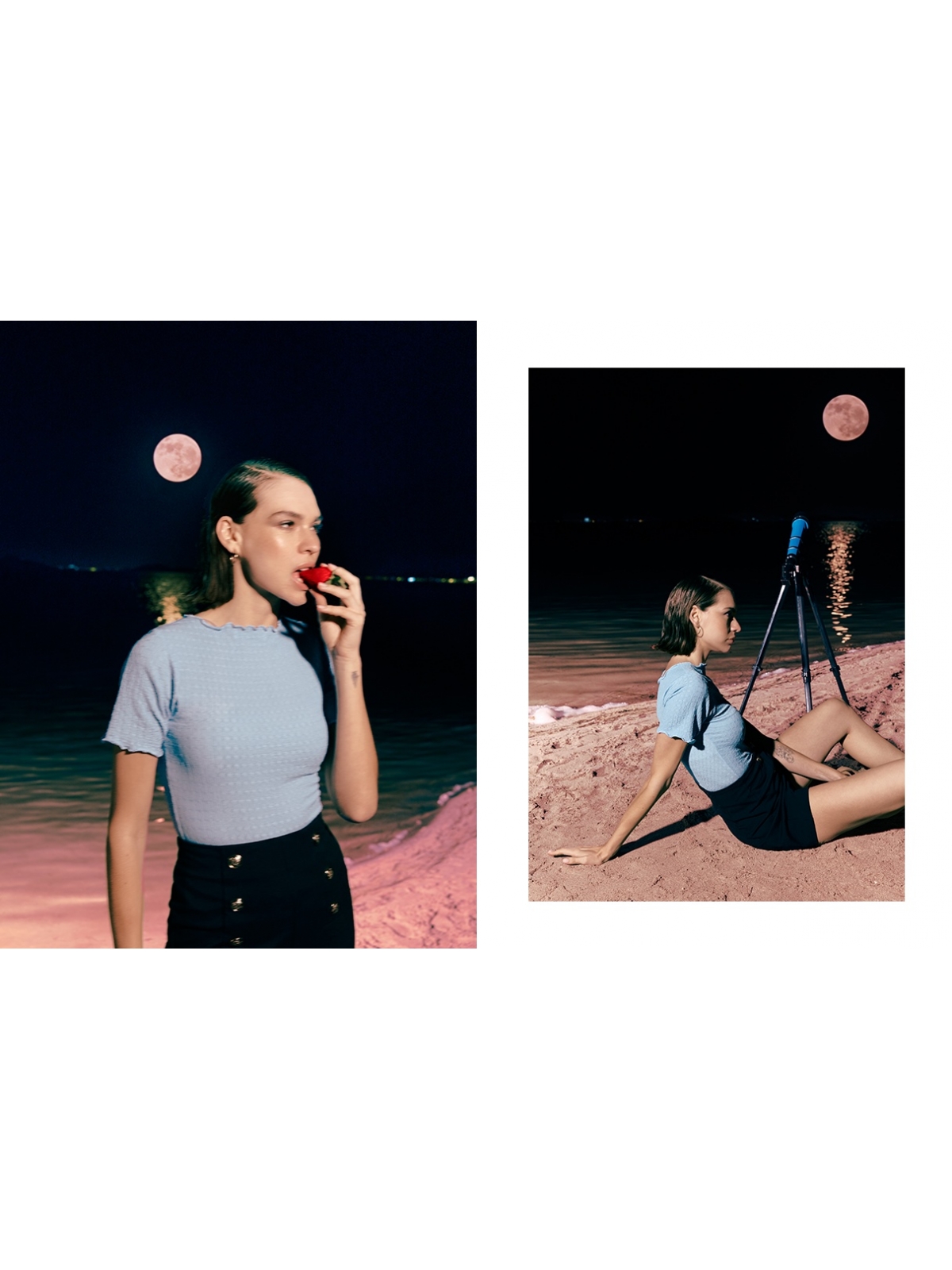 %NewExtra% Camiseta textura azul