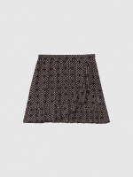 %Pto% Mini ruffle skirt black