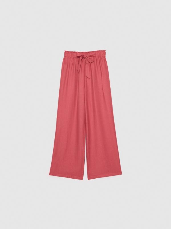  Pantalón fluido lazo rojo mineral