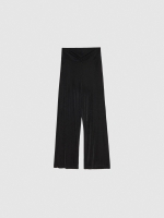 %Pto% Pantalón culotte fruncido negro