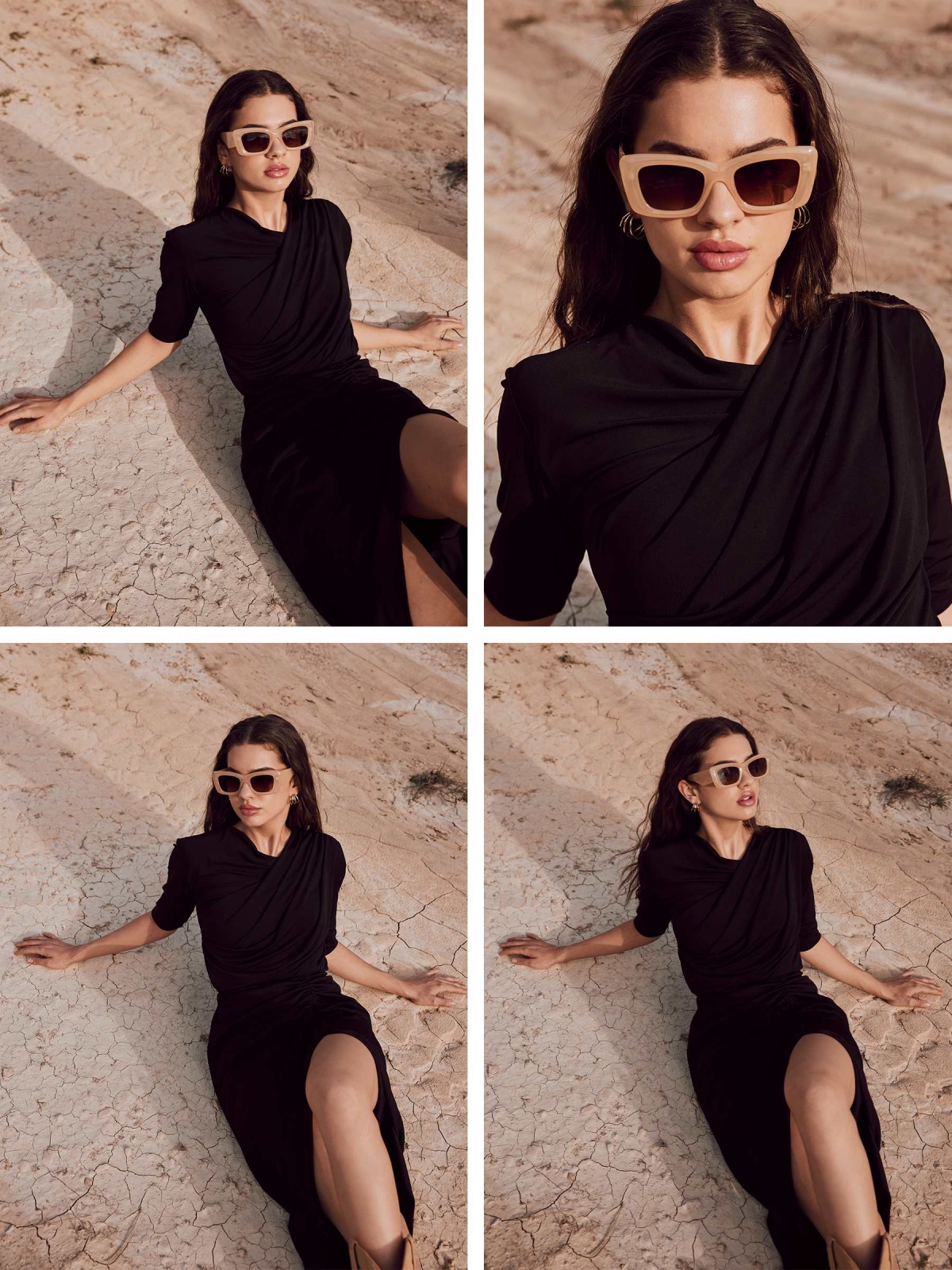 %New% Draped T-shirt black