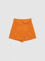 %Pto% Linen fluid shorts cinnamon