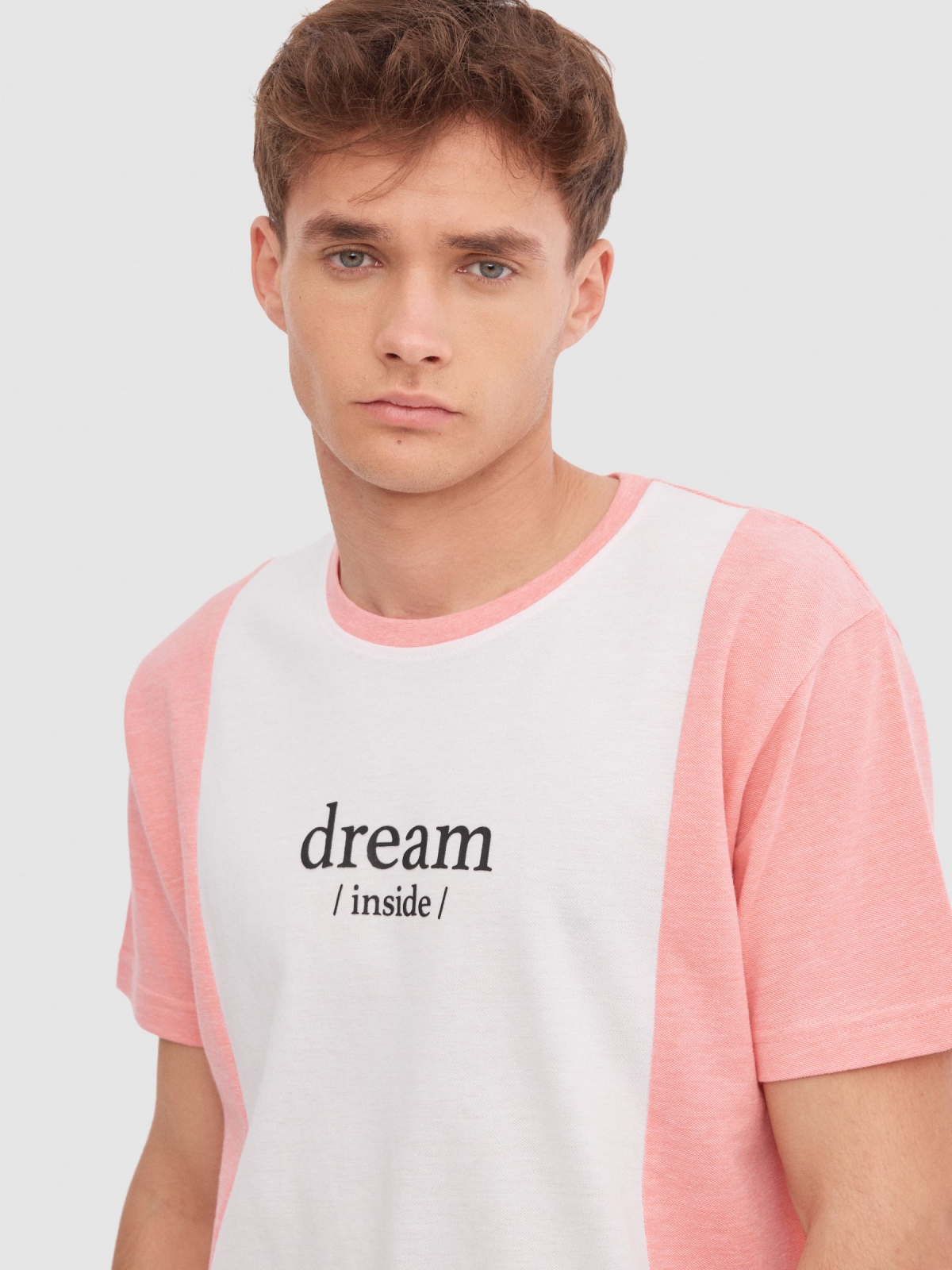  Colour Block T-shirt pink