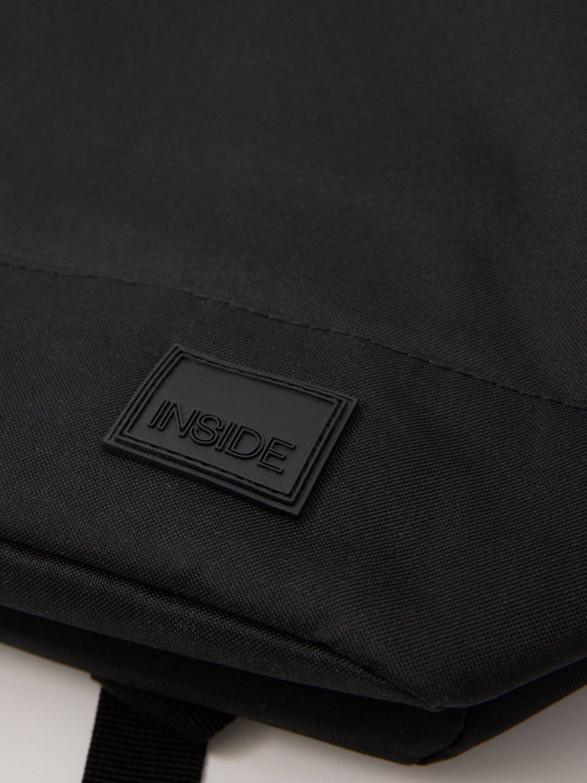 Nylon backpack detail view