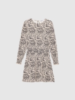 %Pto% Vestido de zebra preto vista frontal