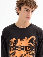 %Pto% Camiseta manga larga logo negro