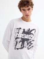 %Pto% Camiseta manga larga logo blanco